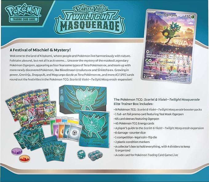 Pokemon - Elite Trainer Box - Scarlet & Violet - Twilight Masquerade